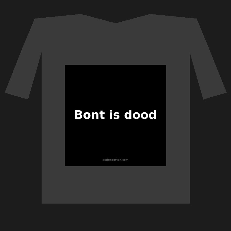 Bont is dood