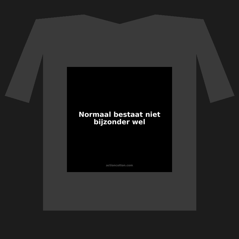 Normaal bestaat niet bijzonder wel