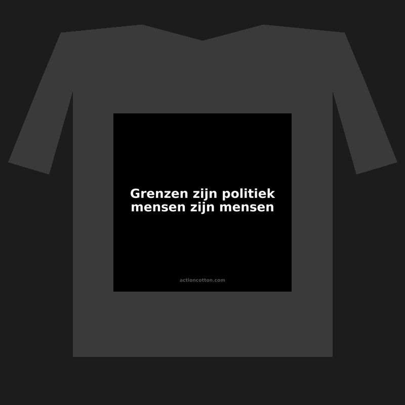 Grenzen zijn politiek mensen zijn mensen
