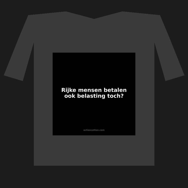 Rijke mensen betalen ook belasting toch?